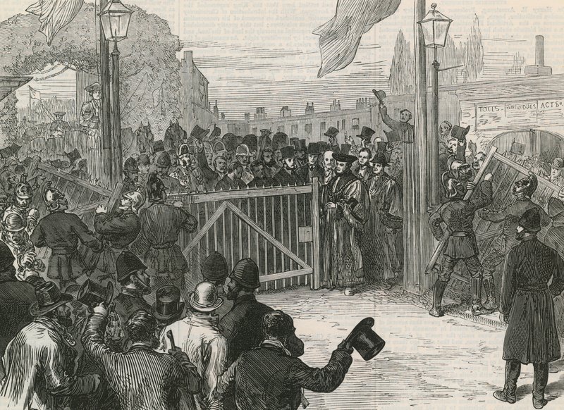 Ouverture du pont de Kew sans péage - English School