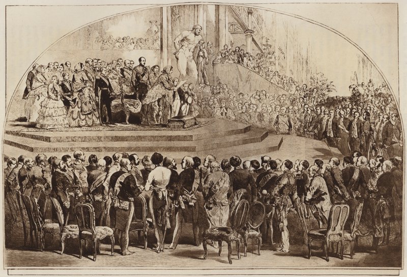 Ouverture du Crystal Palace à Sydenham - English School