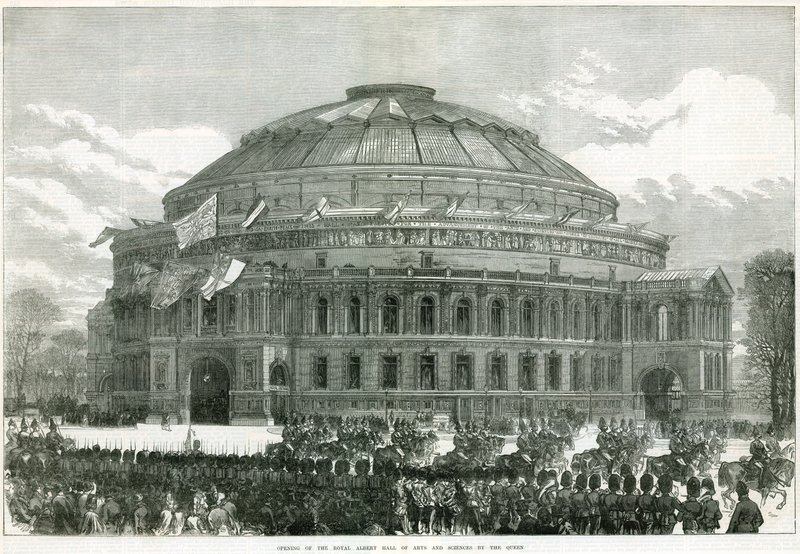 Ouverture du Royal Albert Hall par la reine Victoria - English School