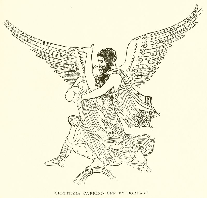 Orithye enlevée par Borée - English School