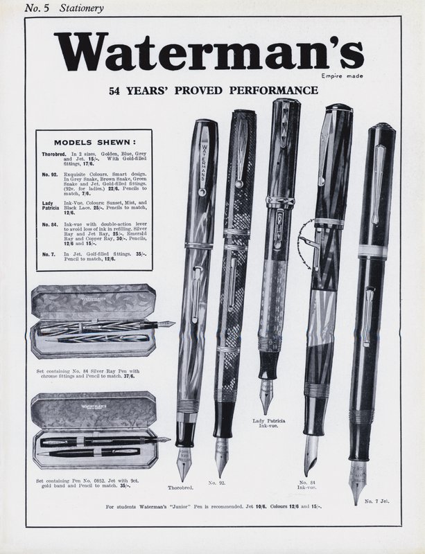 Page du catalogue des magasins Army and Navy - English School