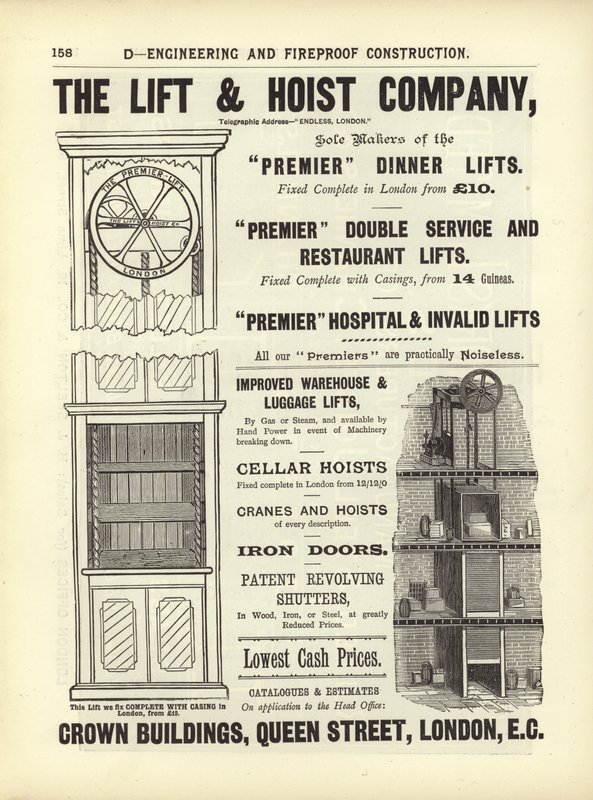 Page du Compendium des architectes, géomètres et ingénieurs 1892 - English School