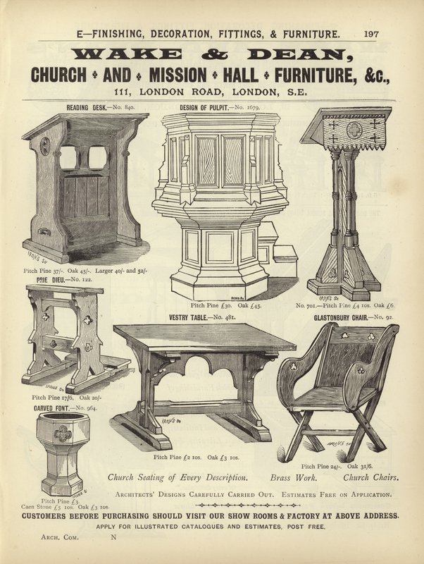 Page du Compendium des architectes, géomètres et ingénieurs 1892 - English School