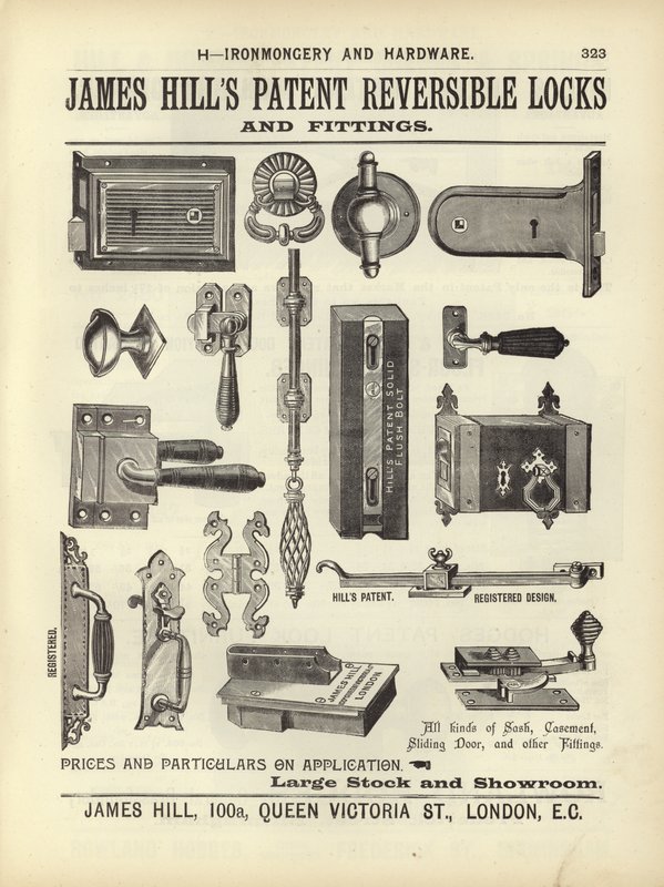 Page du Compendium des architectes, géomètres et ingénieurs 1892 - English School