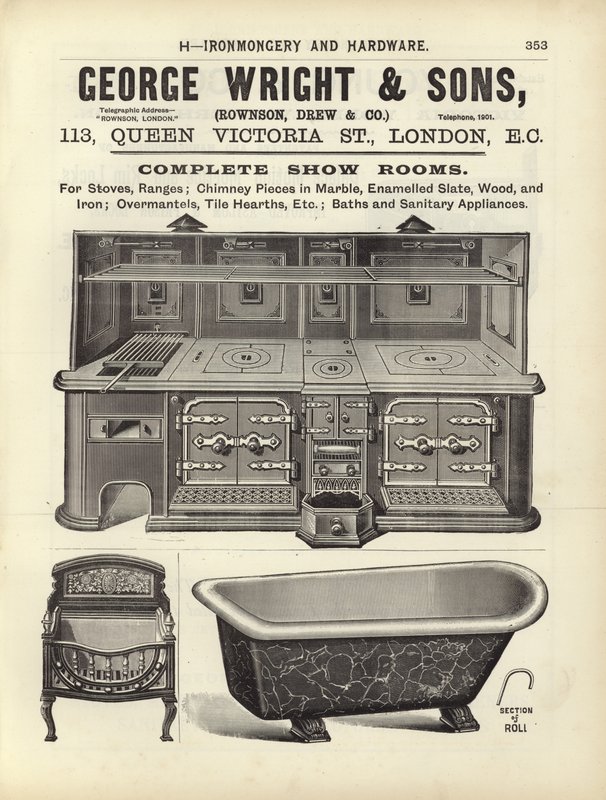 Page du Compendium des architectes, géomètres et ingénieurs 1892 - English School