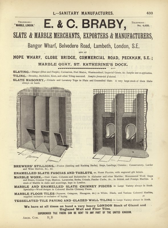 Page du Compendium des architectes, géomètres et ingénieurs 1892 - English School