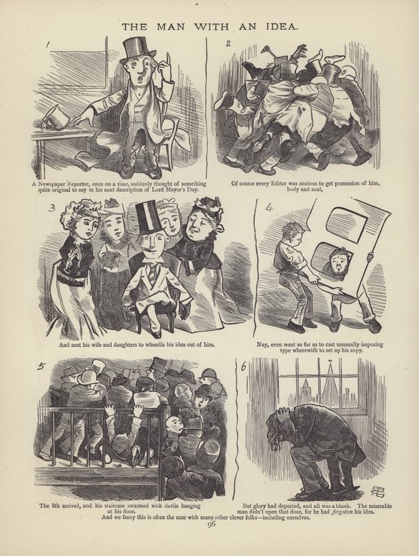 Page de The British Working Man or One Who Does Not Believe In Him (gravure) - English School
