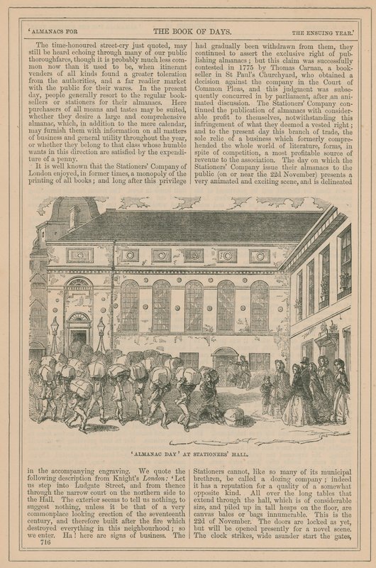 Page du Livre des Jours - English School