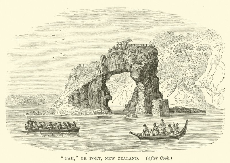 Pah, ou fort, Nouvelle-Zélande, d