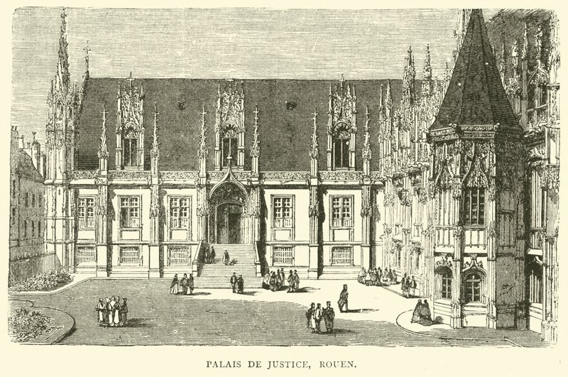 Palais de Justice, Rouen, décembre 1870 - English School