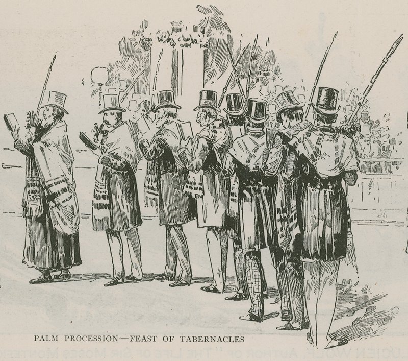 Procession des palmes - Fête des Tabernacles - English School