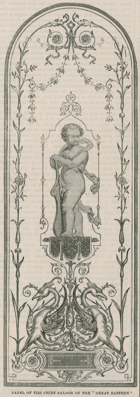 Panneau du salon principal du Great Eastern - English School
