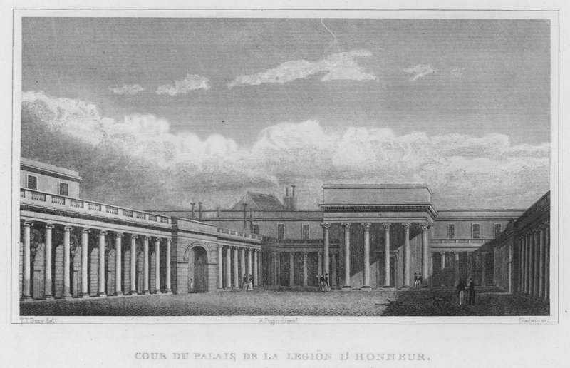 Paris, cour du Palais de la Légion d