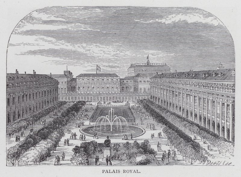 Paris, Palais Royal (gravure) - English School