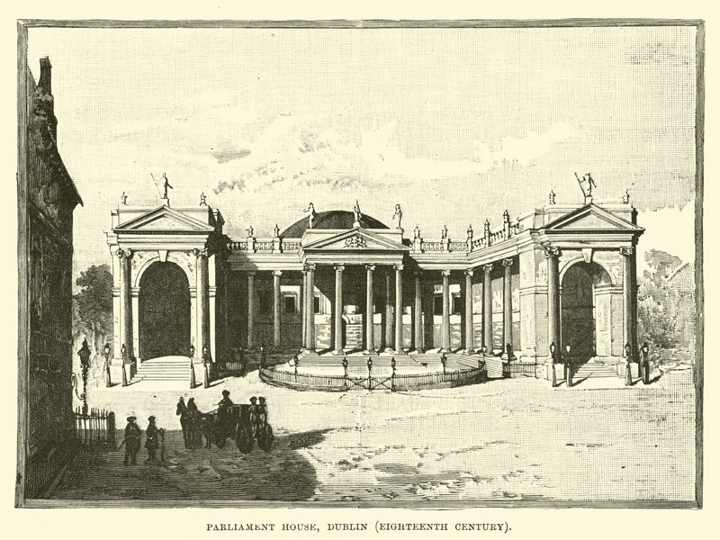 Maison du Parlement, Dublin, XVIIIe siècle - English School