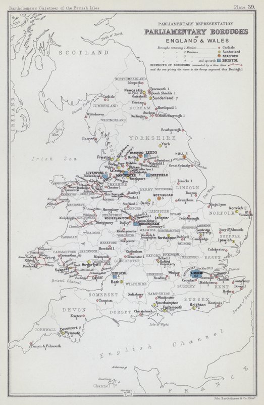 Représentation parlementaire, circonscriptions parlementaires d