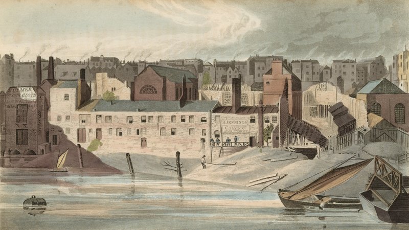 Partie des ruines du Savoy en 1816 - English School