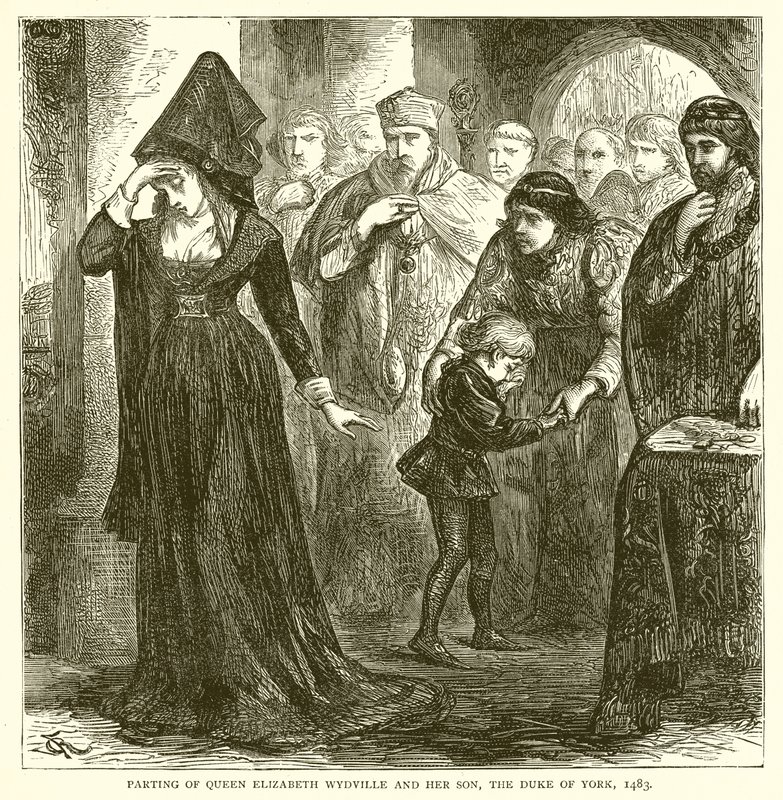 Séparation de la reine Élisabeth Wydville et de son fils, le duc d