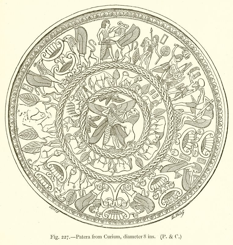 Patera de Curium, diamètre 8 pouces - English School