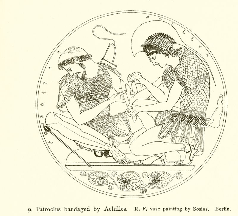 Patrocle bandé par Achille - English School