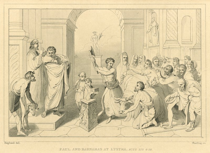 Paul et Barnabas à Lystre, Actes XIV, 8-18 - English School