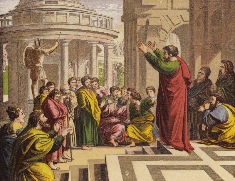 Paul prêchant à Athènes - English School