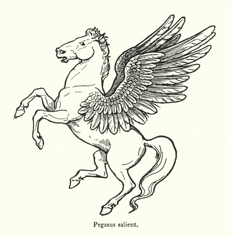 Pégase saillant (gravure) - English School