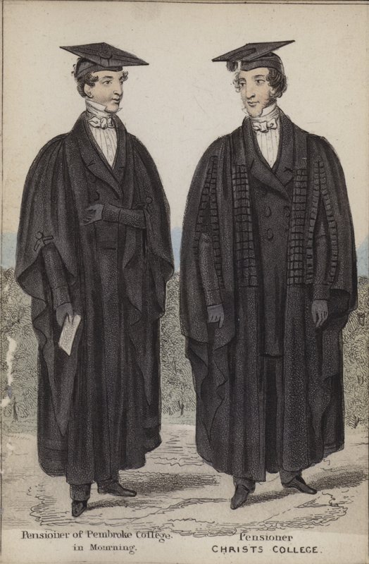 Pensionnaire de Pembroke College en deuil, Pensionnaire, Christs College - English School
