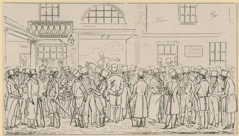 Personnes rassemblées chez Tattersalls - English School