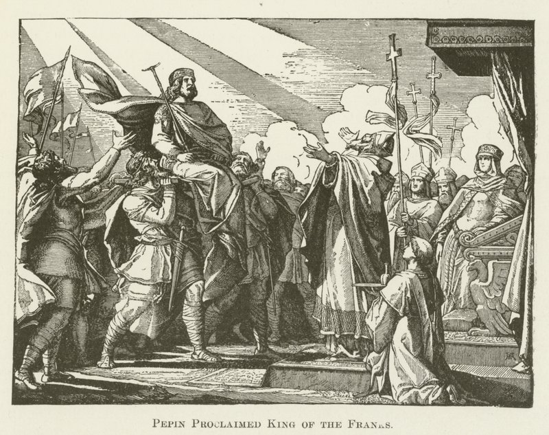 Pépin proclamé roi des Francs - English School