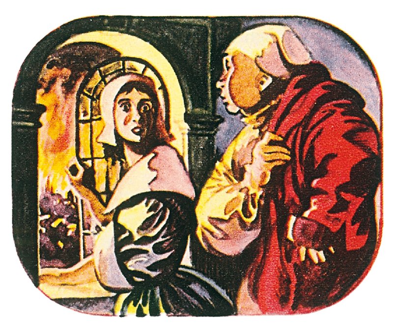 Pepys et sa servante regardant le grand incendie de Londres à 3h00 du matin - English School