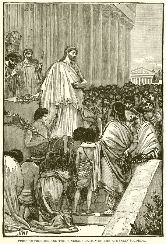Périclès prononçant l