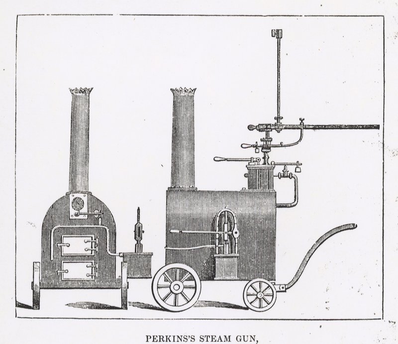 Le canon à vapeur de Perkins - English School