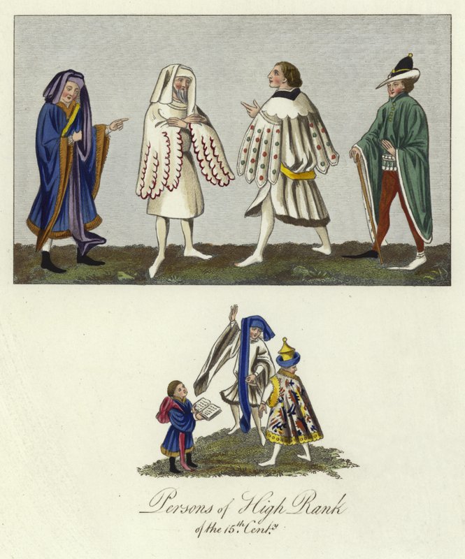 Personnes de haut rang du XVe siècle - English School