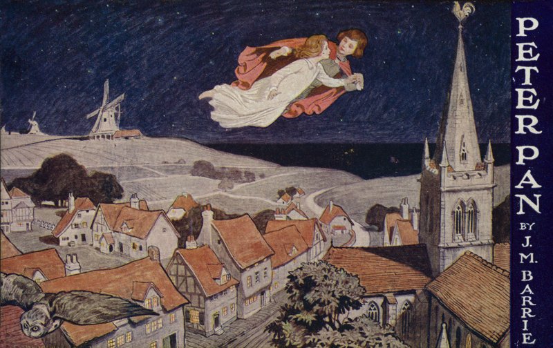 Peter Pan, de J M Barrie (lithographie couleur) - English School