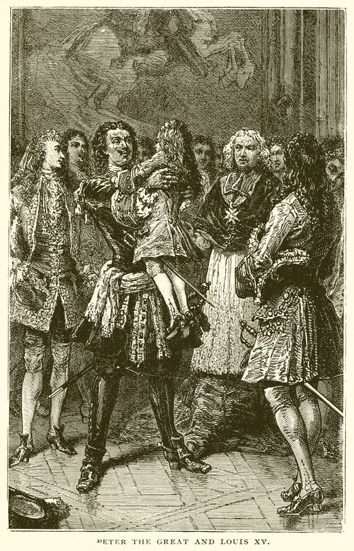 Pierre le Grand et Louis XV - English School