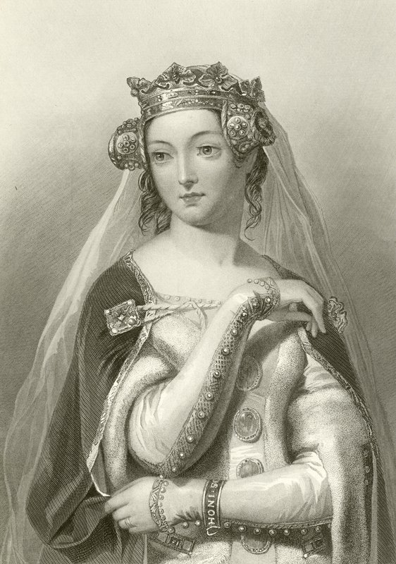 Philippa de Hainaut, épouse du roi Édouard III - English School