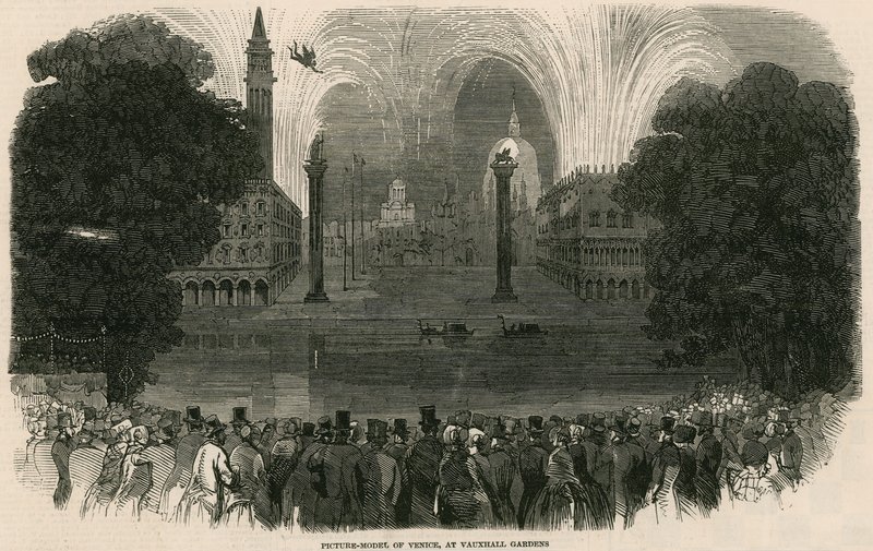 Modèle de Venise au jardin de Vauxhall, Londres - English School