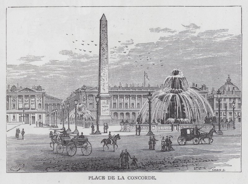 Place de la Concorde (gravure) - English School