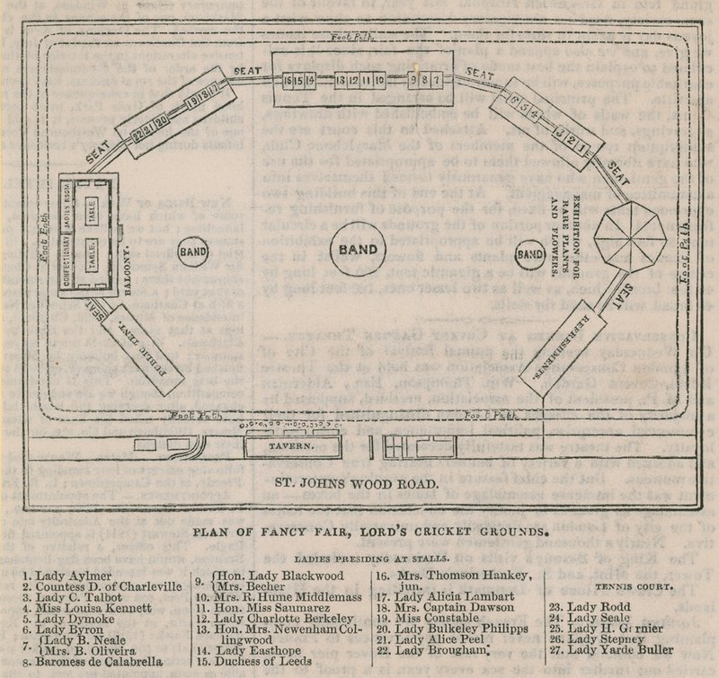 Plan de la foire de fantaisie au Lord
