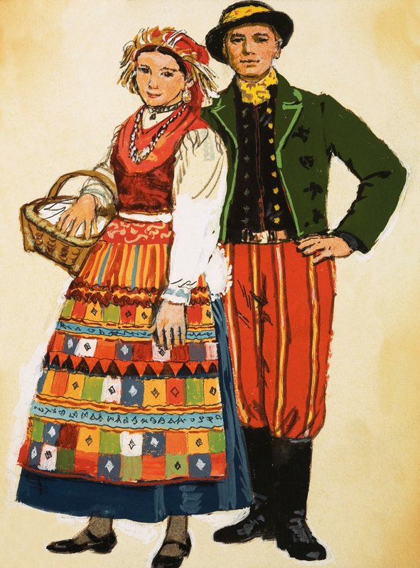 Costume Polonais - English School