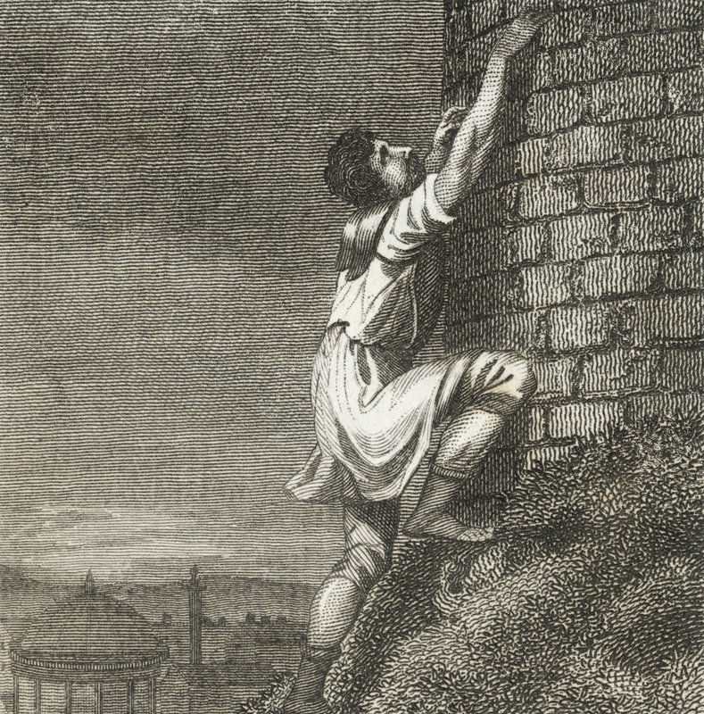 Pontius Comminius grimpant à la citadelle - English School