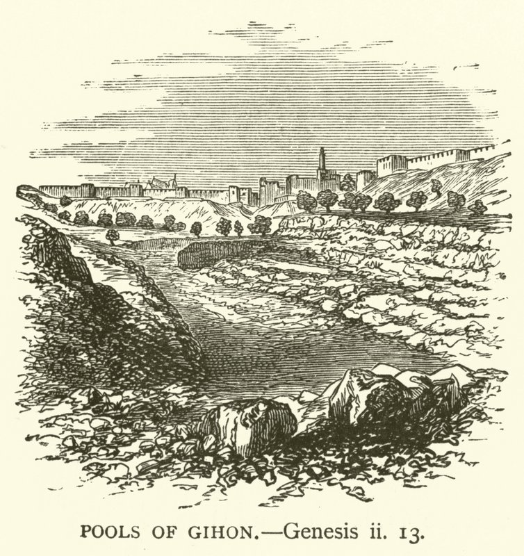 Les bassins de Gihon, Genèse, ii - English School