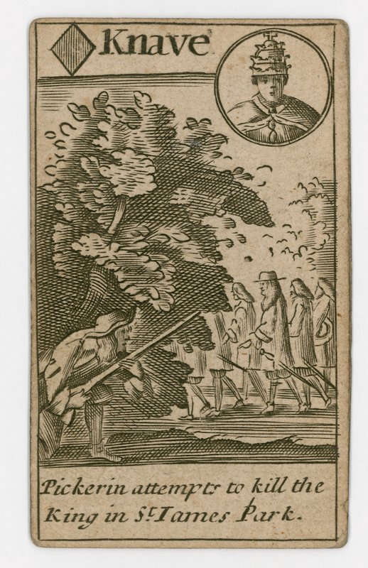 Carte à jouer du complot papiste - English School