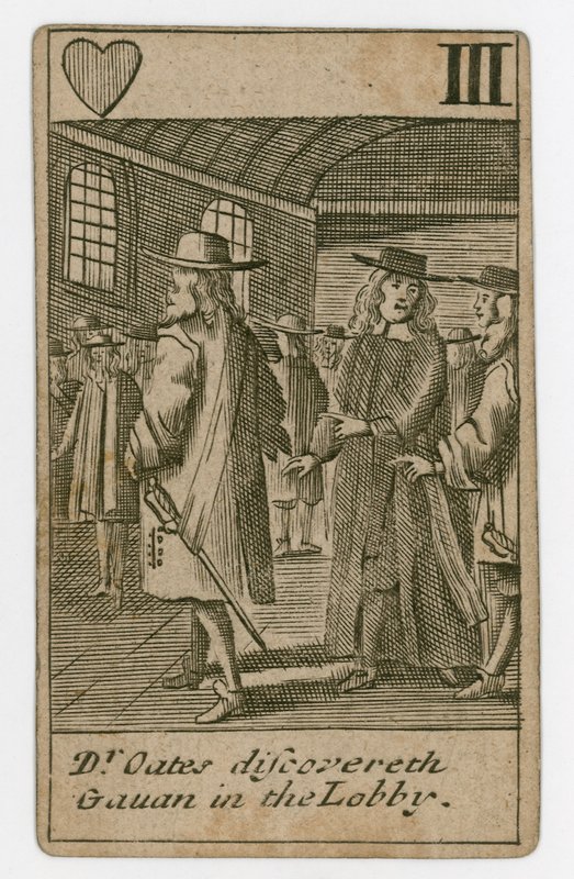 Carte à jouer du complot papiste - English School