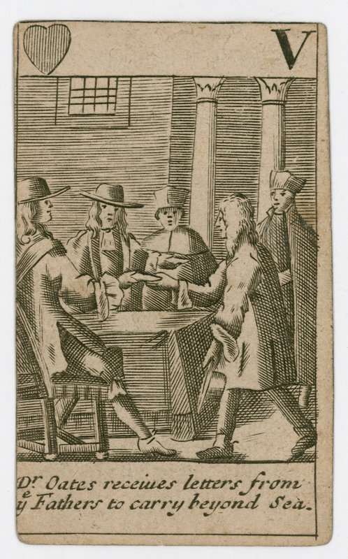 Carte à jouer du complot papiste - English School