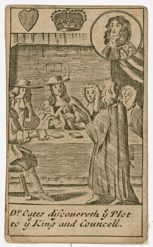 Carte à jouer du complot papiste - English School
