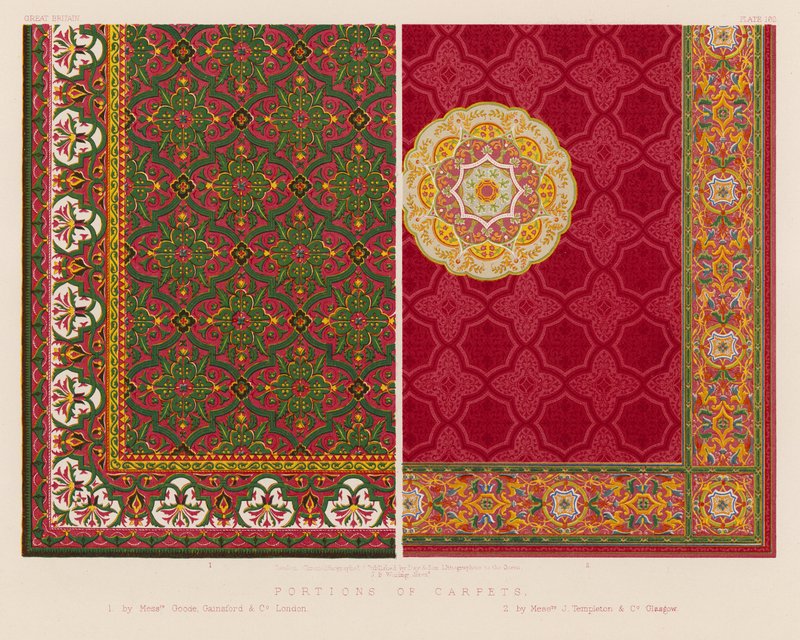 Portions de Tapis - English School