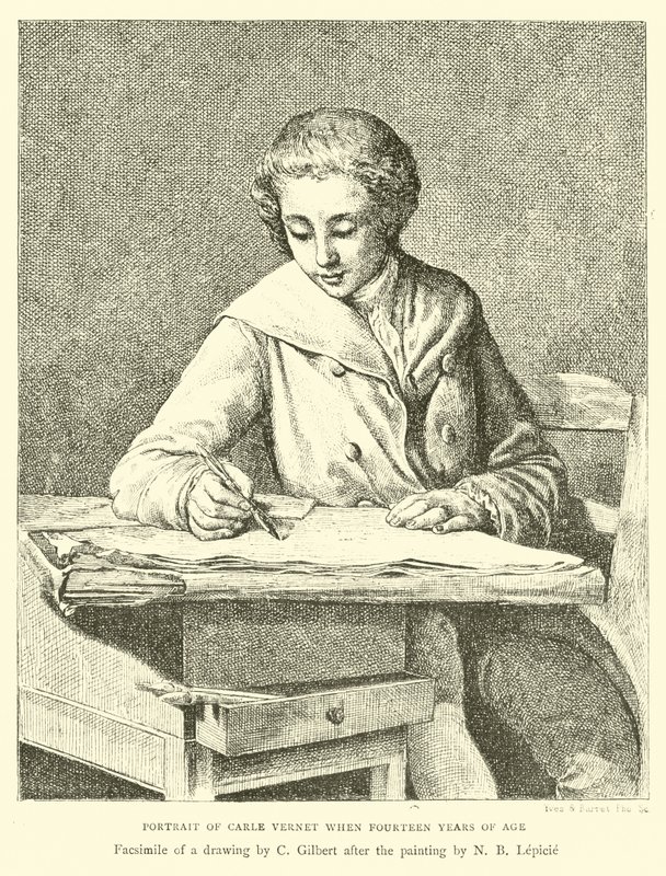 Portrait de Carle Vernet à quatorze ans - English School