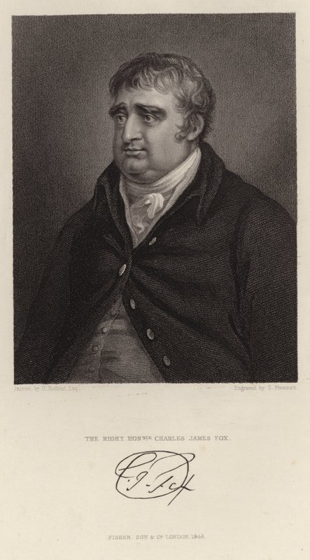Portrait de Charles James Fox - English School